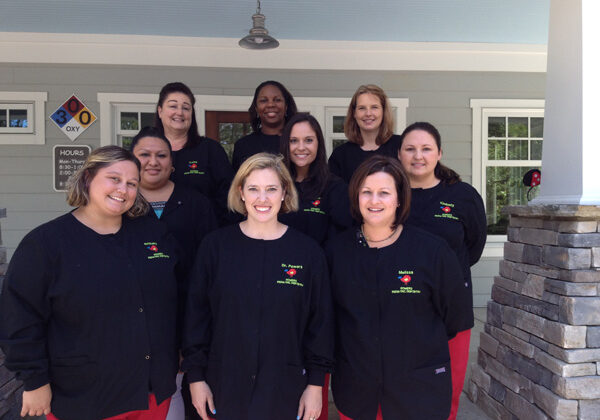 Powers-team-photo Staff and Doctor image of Powers Pediatric Dentistry Office